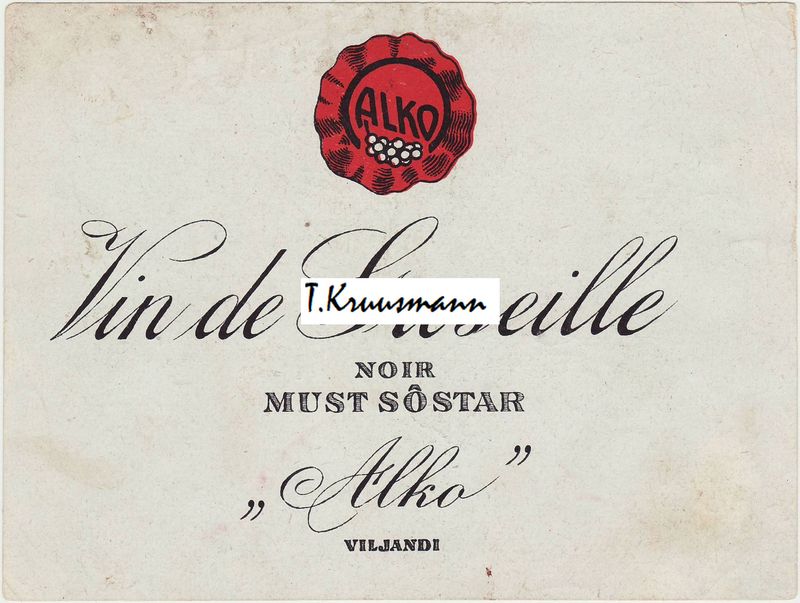 ALKO_Viljandi_Vin_de_Groseille_Mustsõstar
