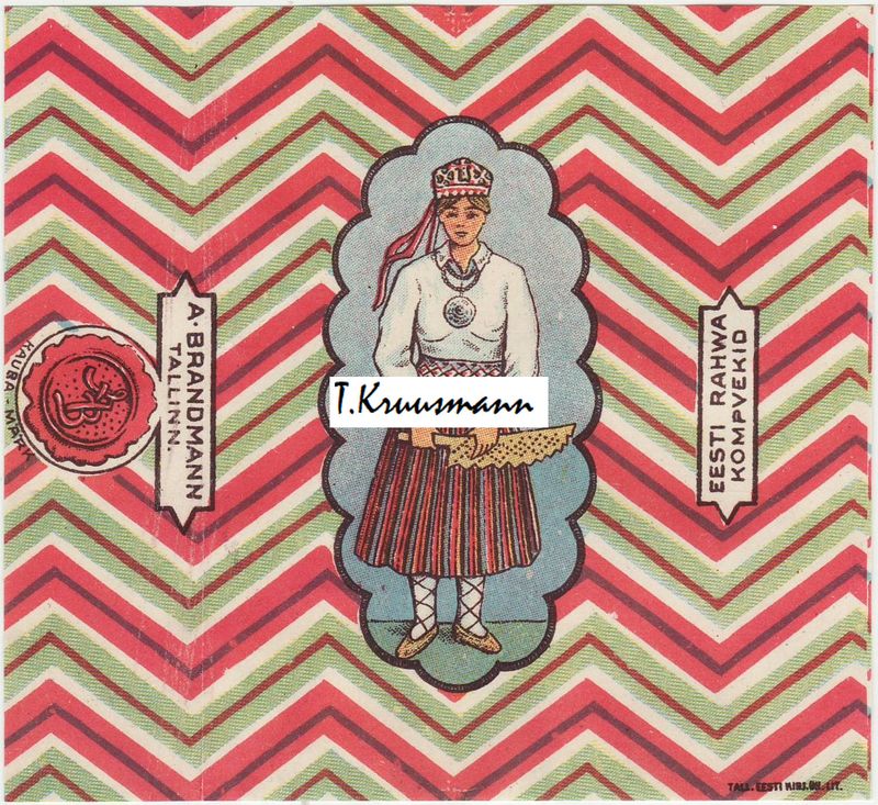 A_Brandmann_Tallinn_Eesti_Rahwa_Kompvekid_naine_linaropsimis_mõõgaga