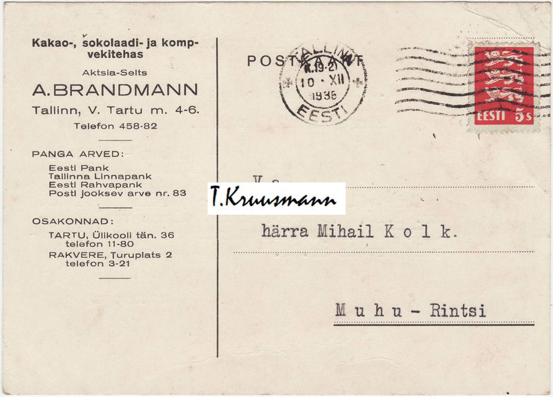 A_Brandmann_Tallinn_postkaart_A