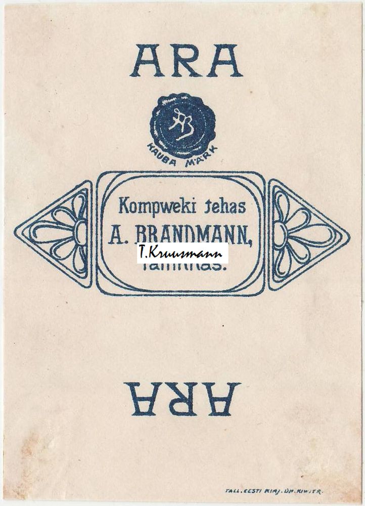 A_Brandmann_Tallinnas_Ara_valge