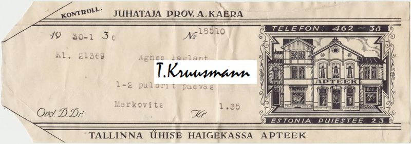 A_Kaera_Tallinna_Ühise_Haigekassa_Estonia_puiestee_23_valge