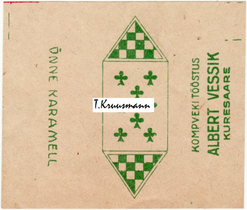 Albert_Vessik_Kuresaare_Õnne_karamell_risti_8_roheline