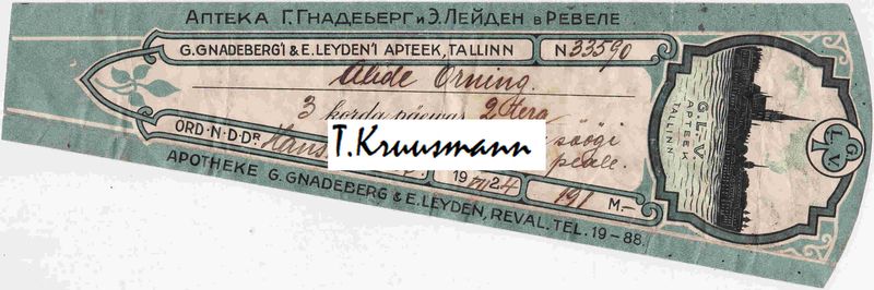 G_Gnadebergi_ja_E_Leydeni_Tallinn_sinine