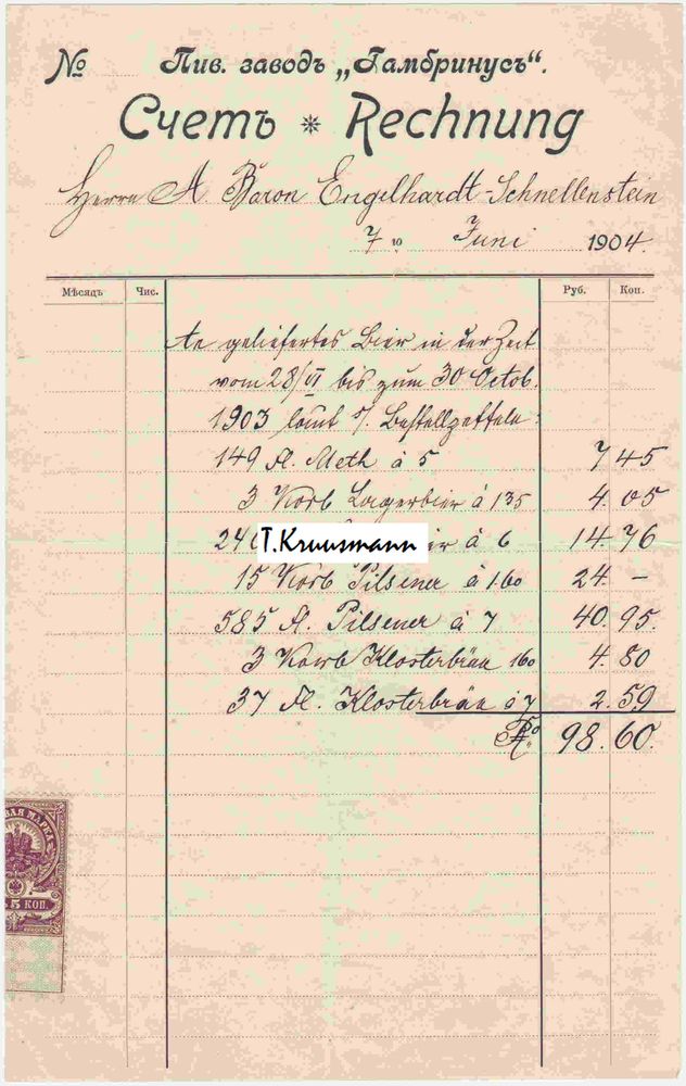 Gambrinuse_Rechnung_7.06.1904