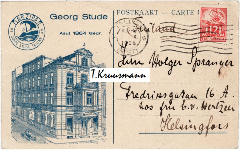 Georg_Stude_Tallinn_postkaart