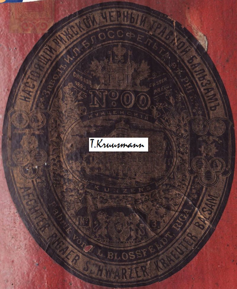 I_L_Blossfeldt_Riga_Aechter_Rigaer_Schwarzer_Kraeuter_Balsam_pudelil