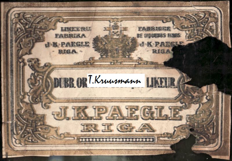 J.K.Paegle_Riga_Dubb_Orange_Curacao_Likeur_pudelil