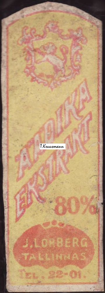 J_Lorberg_Tallinnas_Äädika_ekstrakt_pudelil