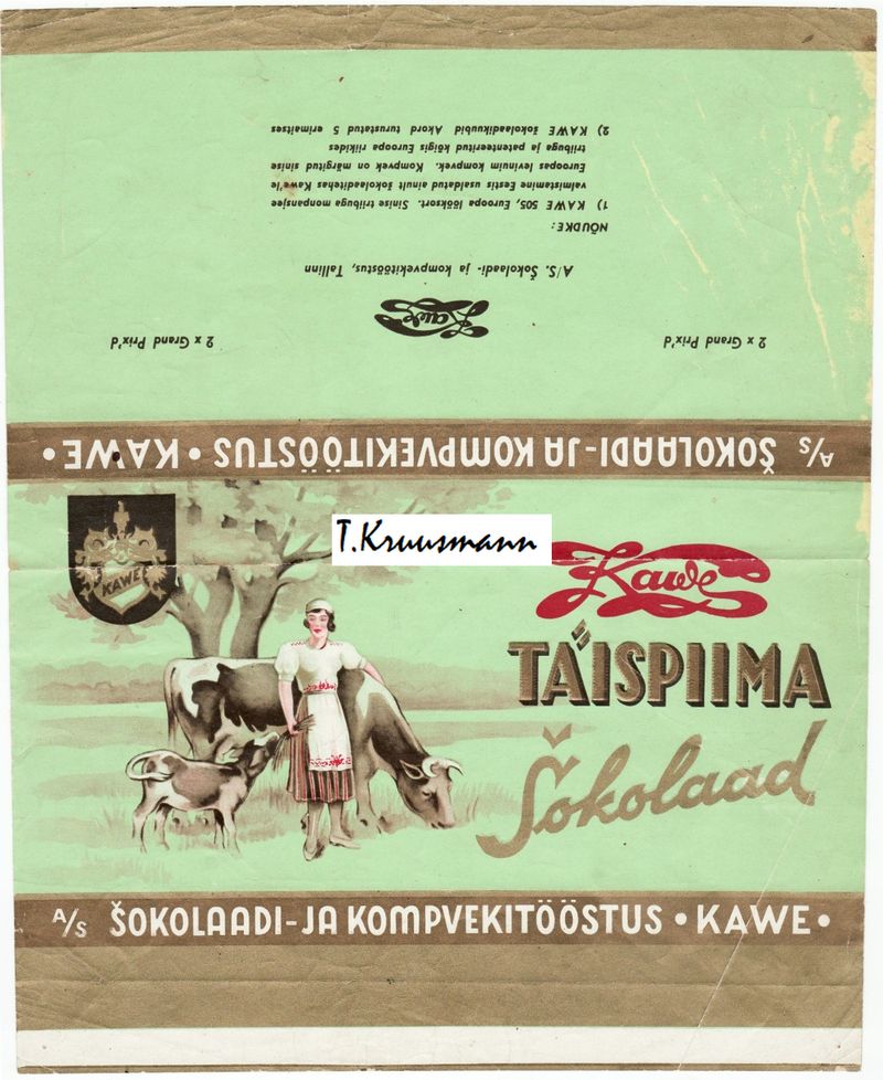 Kawe_Tallinn_Täispiima_šokolaad_roheline
