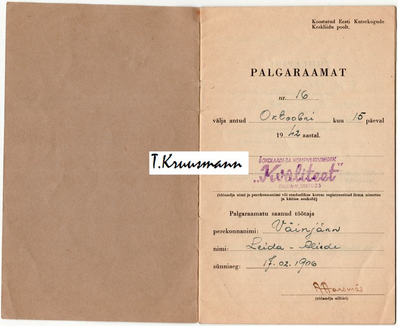 Kvaliteet_Tallinn_palgaraamat