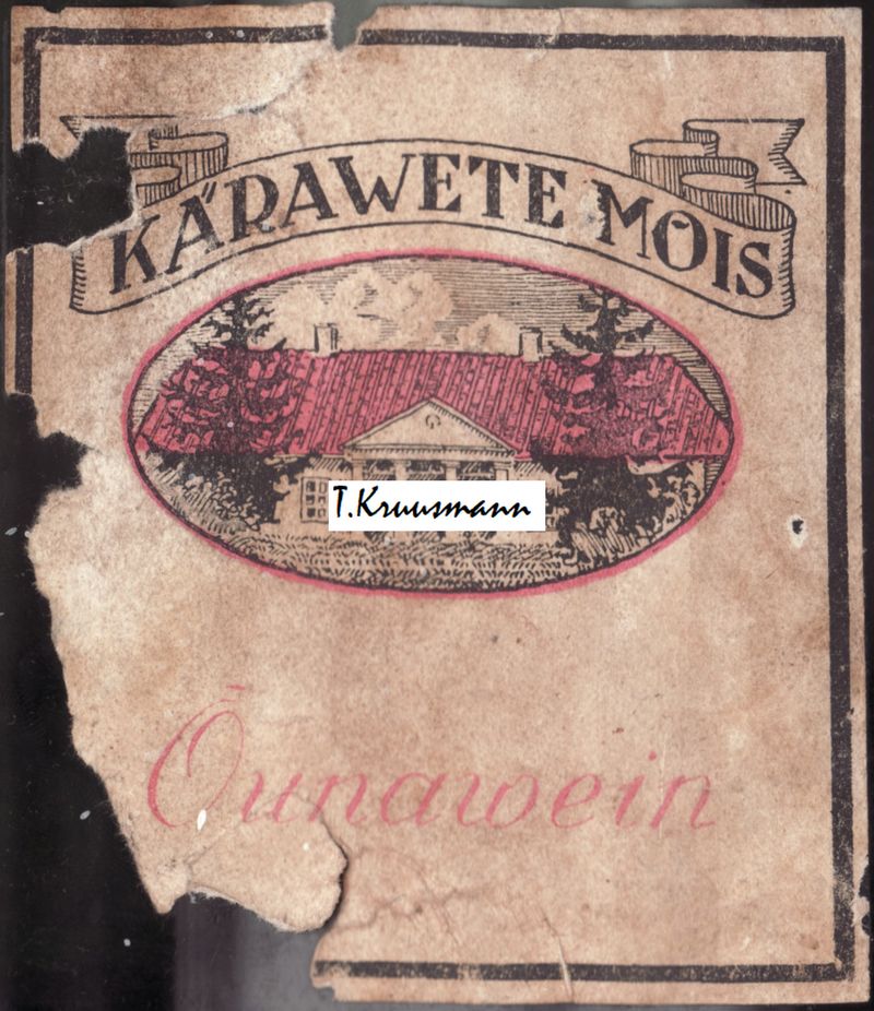 Kärawete_mõis_Õunawein_pudelil