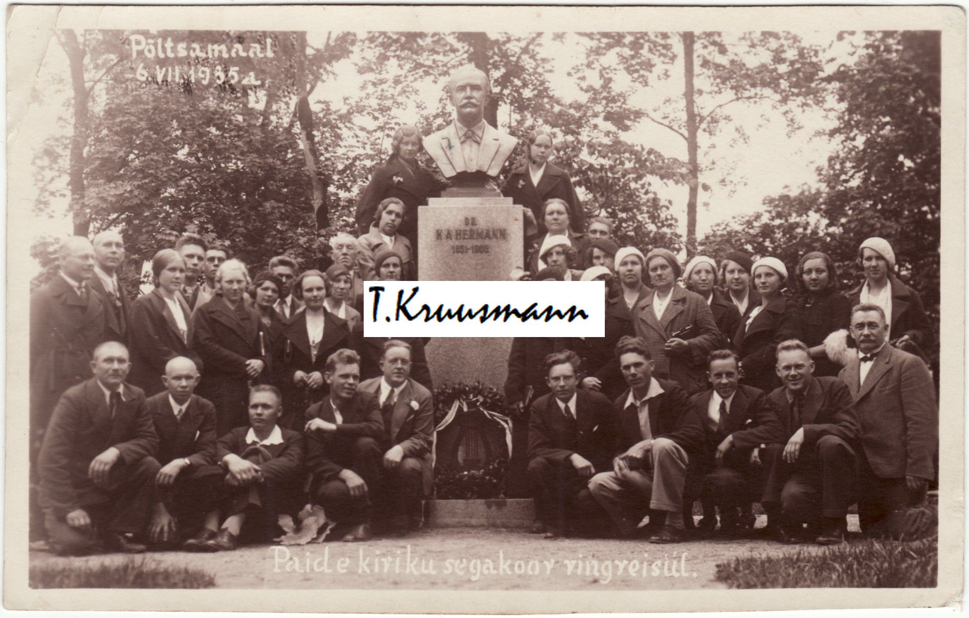 Põltsamaal_6.VII.1935a_Paide_kiriku_segakoor_ringreisil