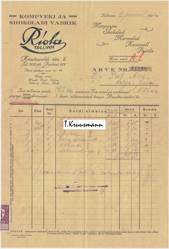 Riola_Tallinn_Arve_NR._21188