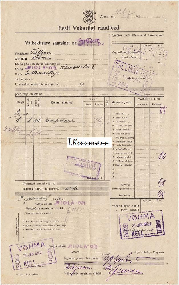 Riola_Tallinn_EVR_saateleht