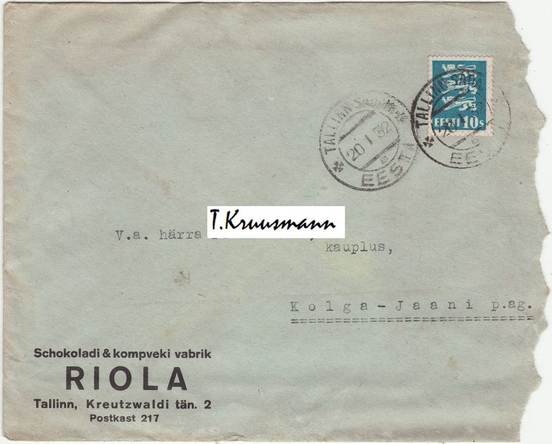 Riola_Tallinn_ümbrik