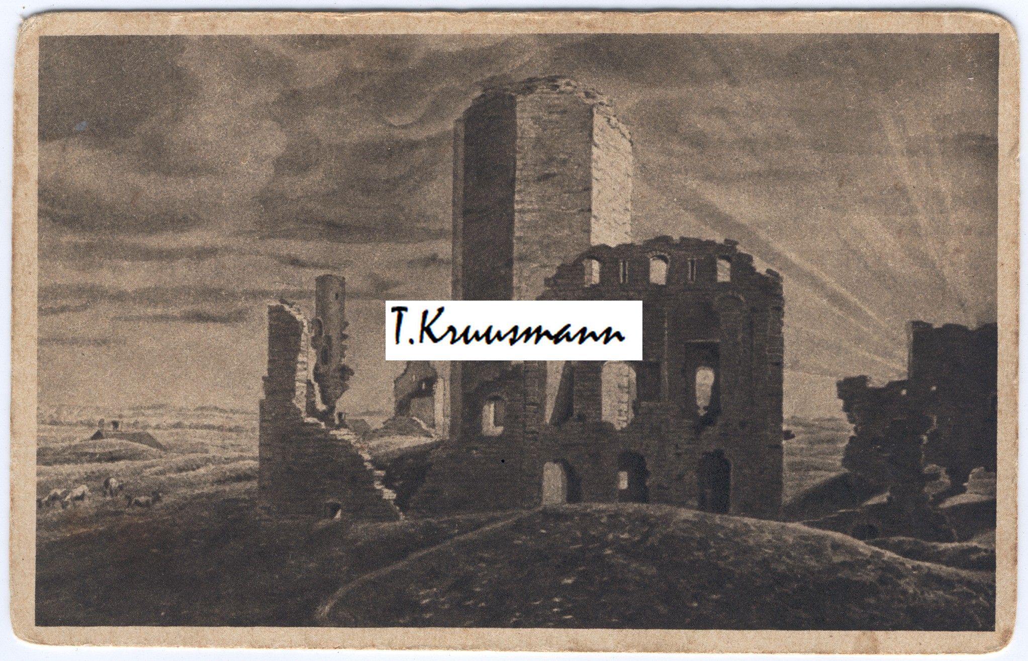 Ruine_vom_Schlosse_1810