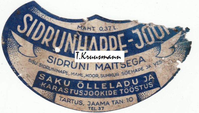 Saku_õlleladu_Tartus_Sidrunhappe-jook_sidruni_maitsega