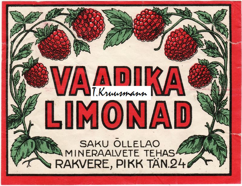 Saku_õllelao_mineraalvete_tööstus_Vaarika_Limonad