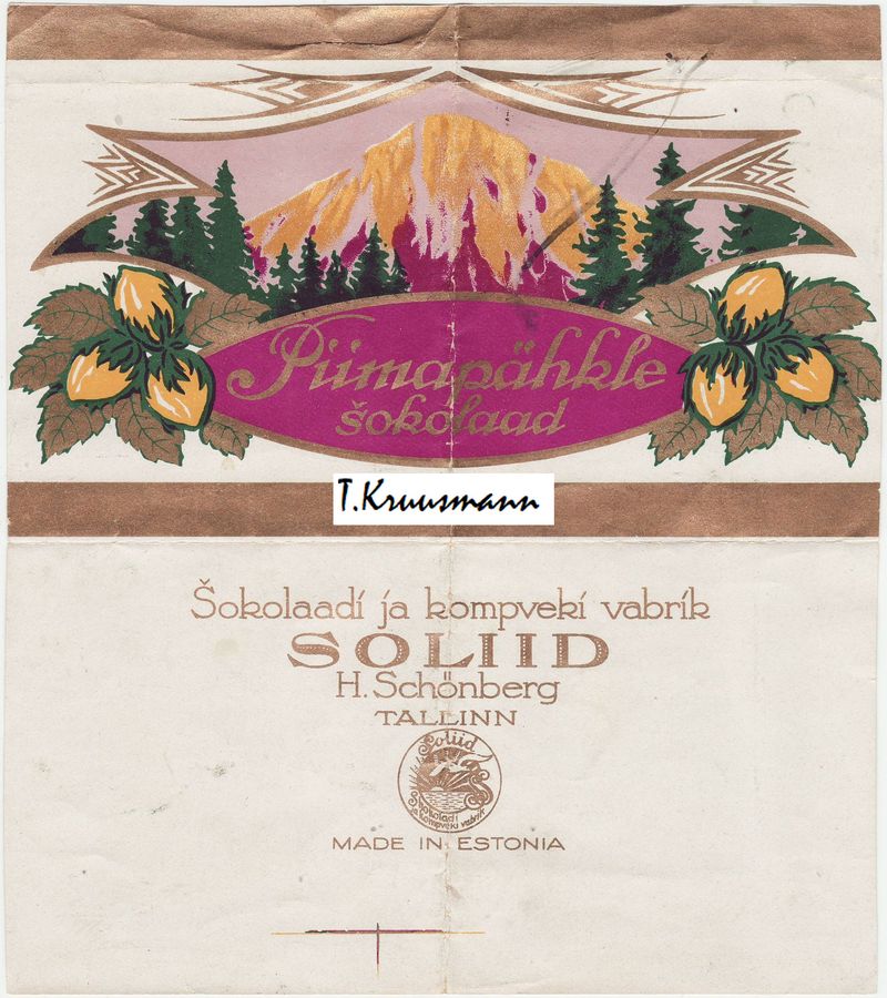 Soliid_H.Schönberg_Tallinn_Piimapähkle_šokolaad