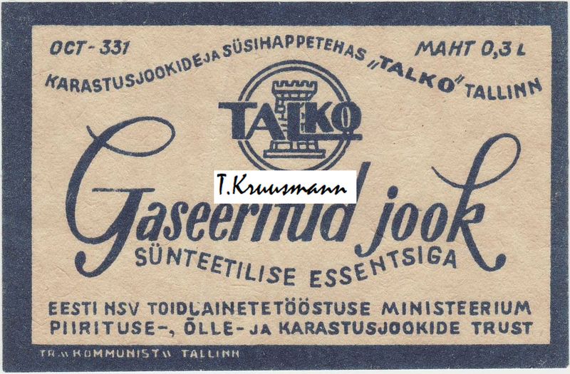 Talko_ENSV_Gaseeritud_jook