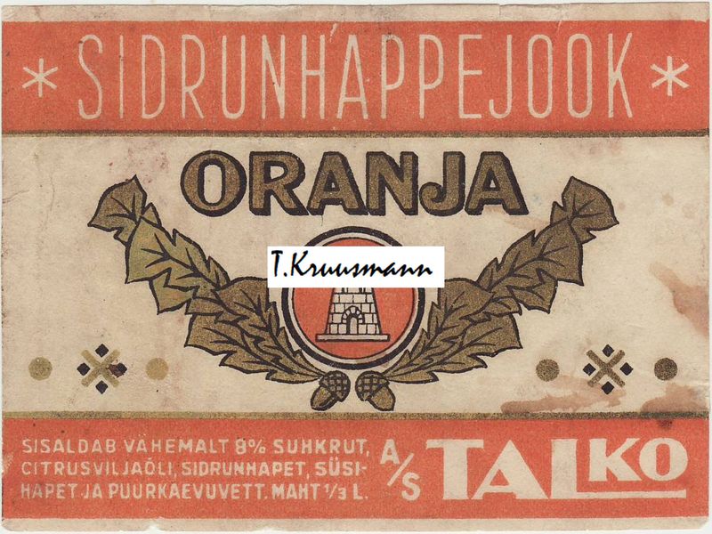 Talko_Sidrunhappe_jook_Oranja