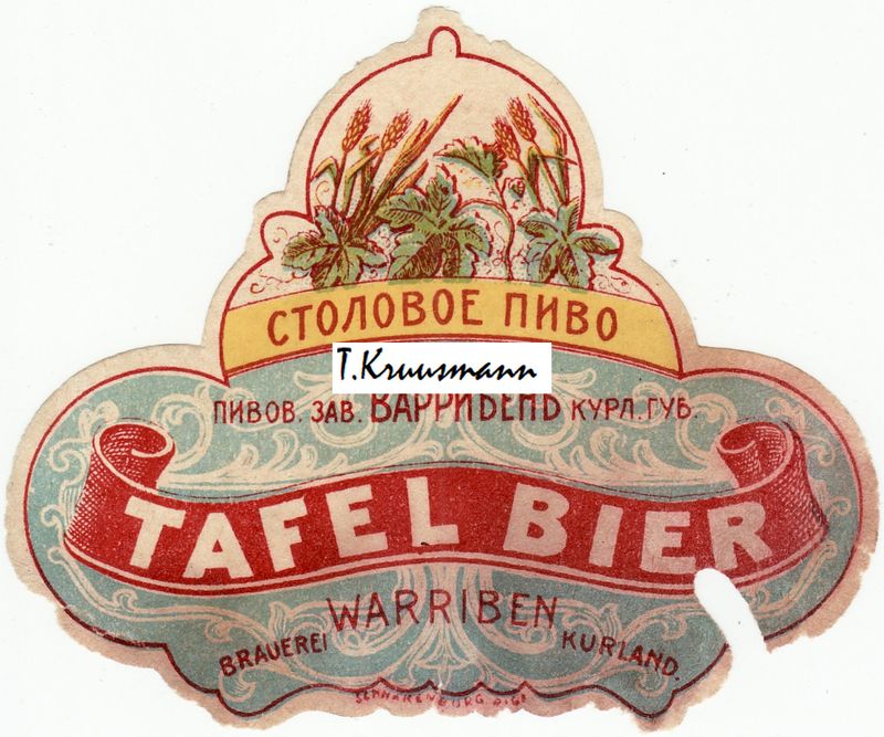 Warriben_Kurland_Tafel_Bier
